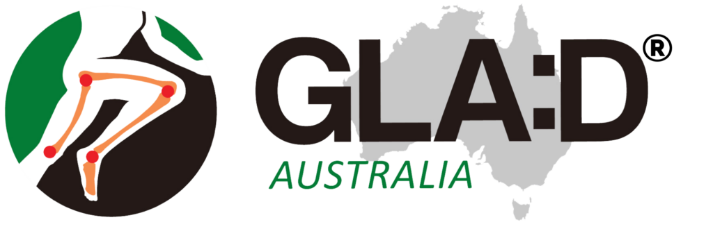 GLA:D Australia program logo for evidence-based osteoarthritis management